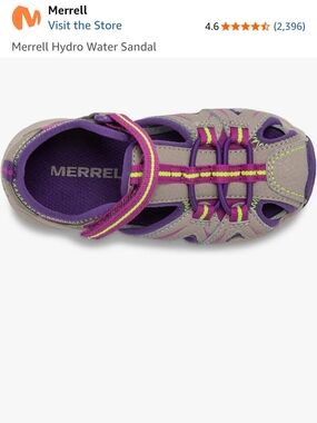 Brand NEW Merrell Kids Hydro Water Sandal - Purple / Tan SZ 7 Merrell